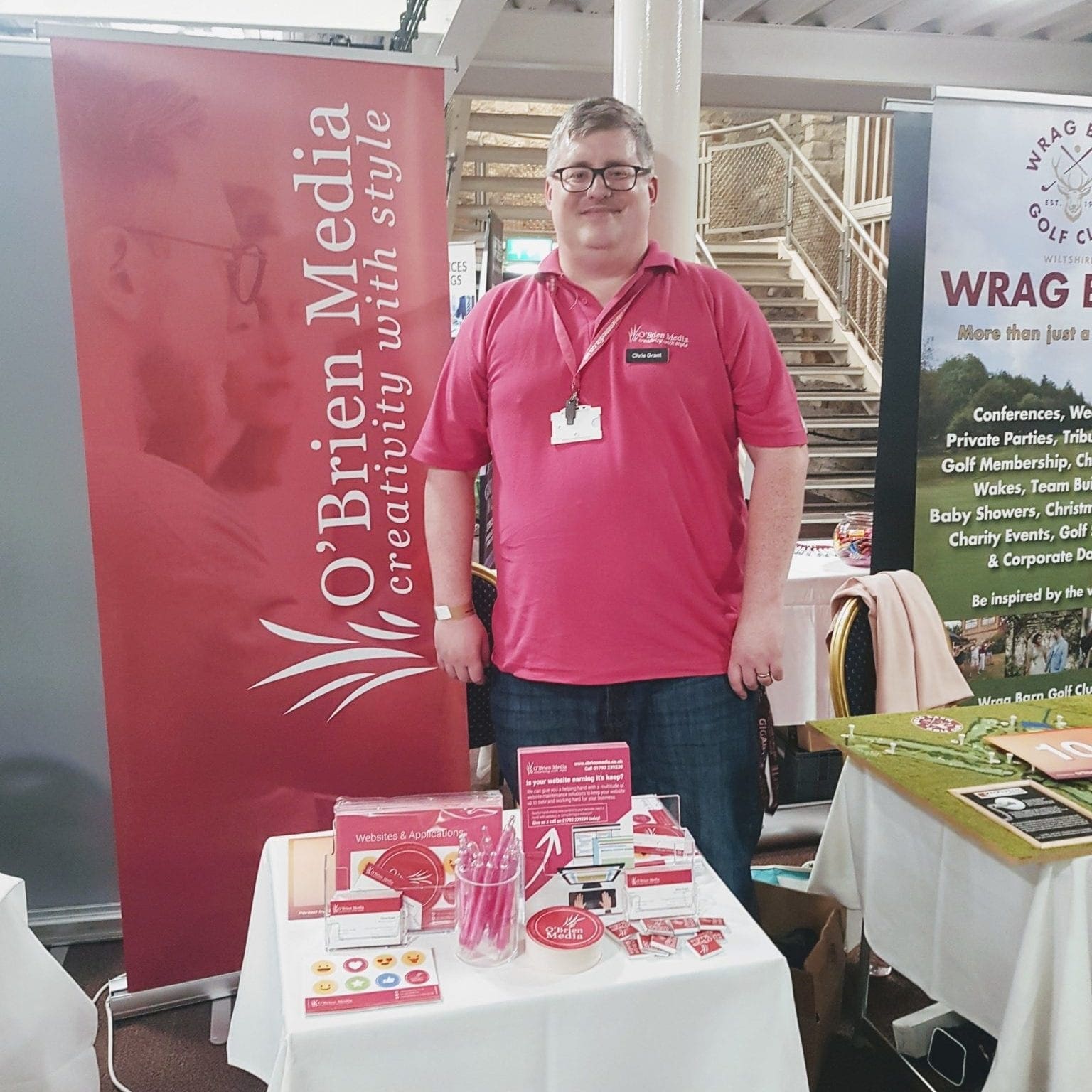 Chris Grant smiling on an event