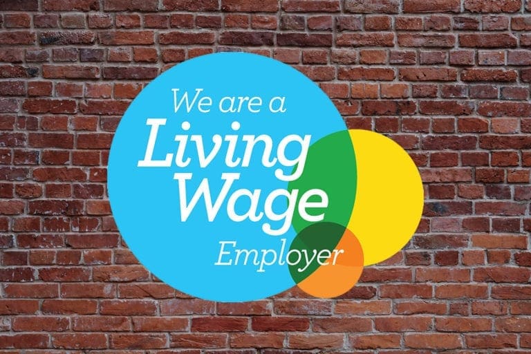 We are a living wage employer logo