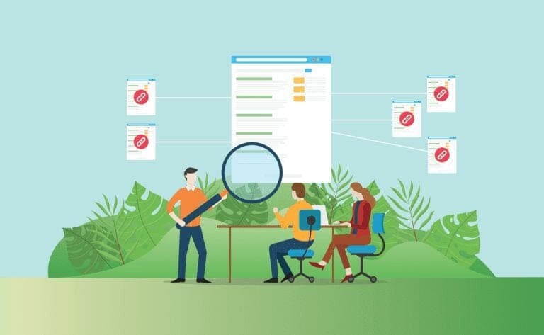 people seating on chairs and searching with laptops and the background has plants