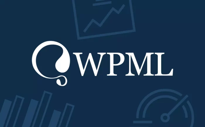 WPML logo on a dark background with performance icons