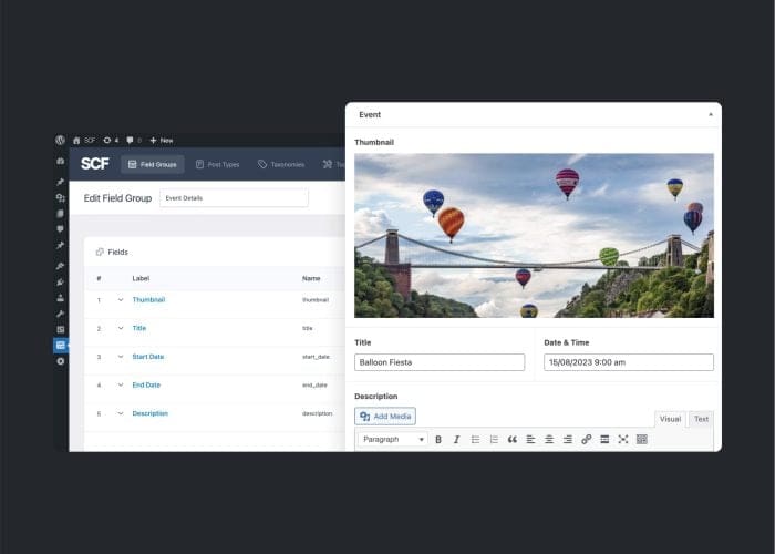 Screenshot of the Advanced Custom Fields plugin update, highlighting new features and changes for WordPress users.