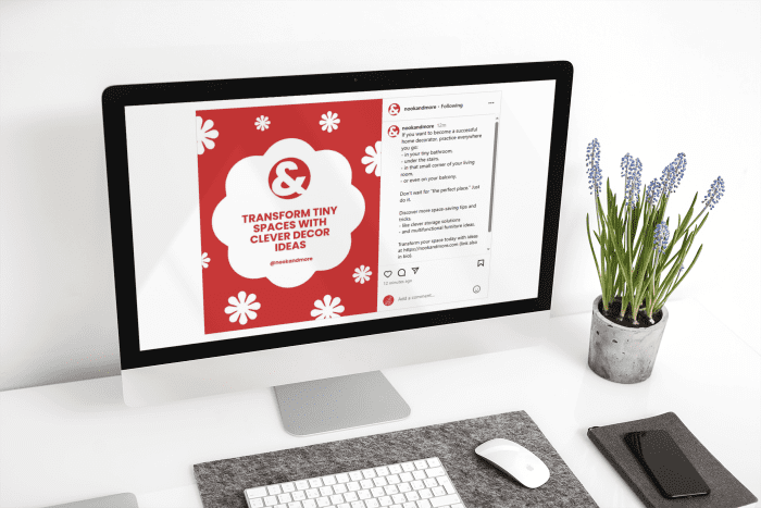 iMac on a minimalist desk setup, symbolising digital design and planning